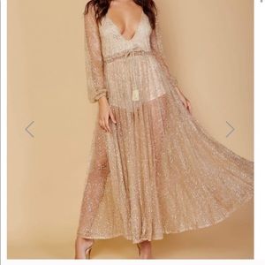 Nala Gold Glitter Gown